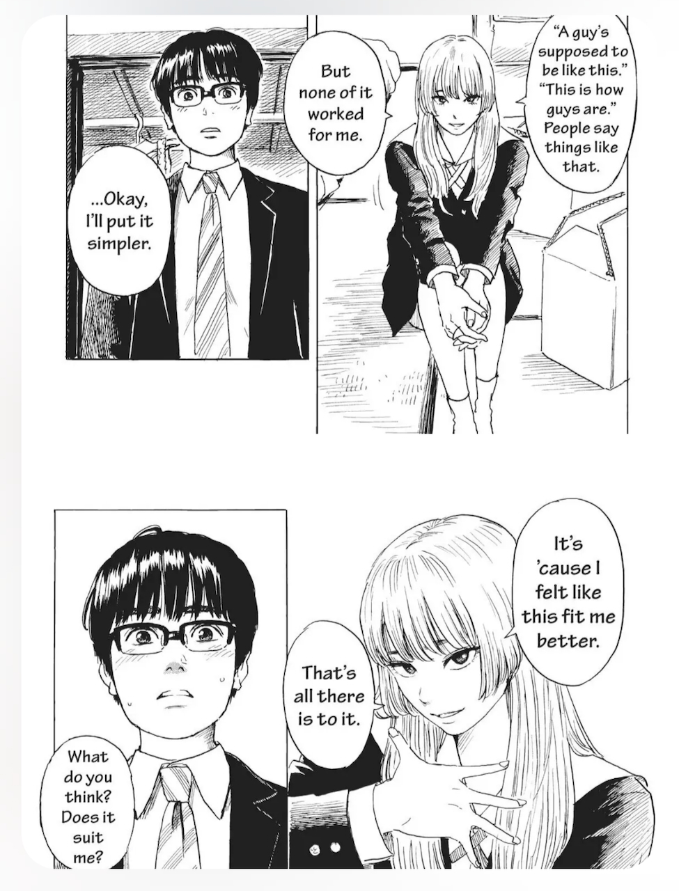 Oshimi: "Welcome Back Alice," Manga series, 2020-2023. Oshimi: "Welcome Back Alice," Manga series, 2020-2023.